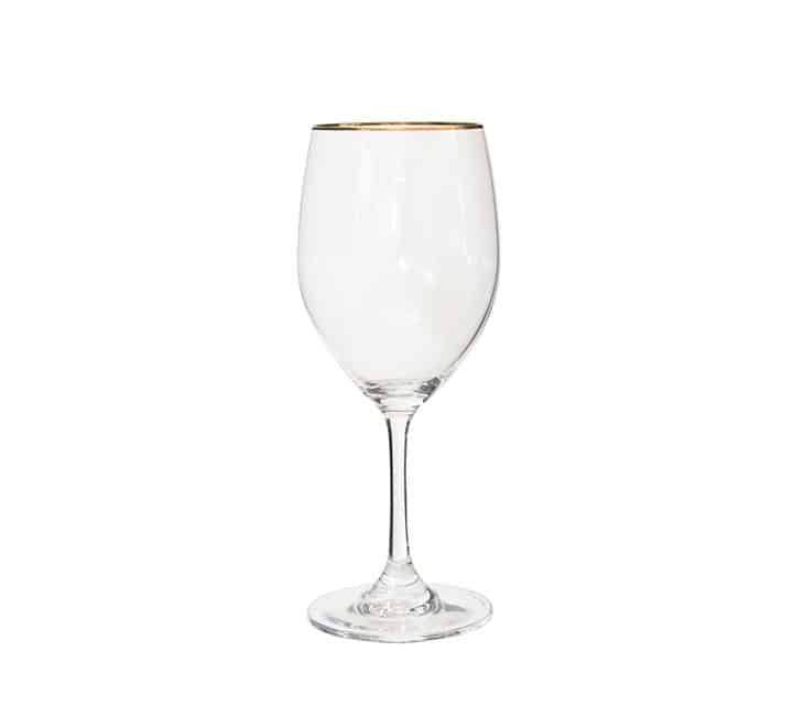 Wine Glasses | Gold Rim
