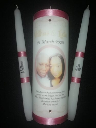 custom designed unity candle sets