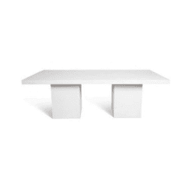 White Table plain