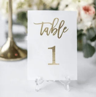 Card Table Numbers