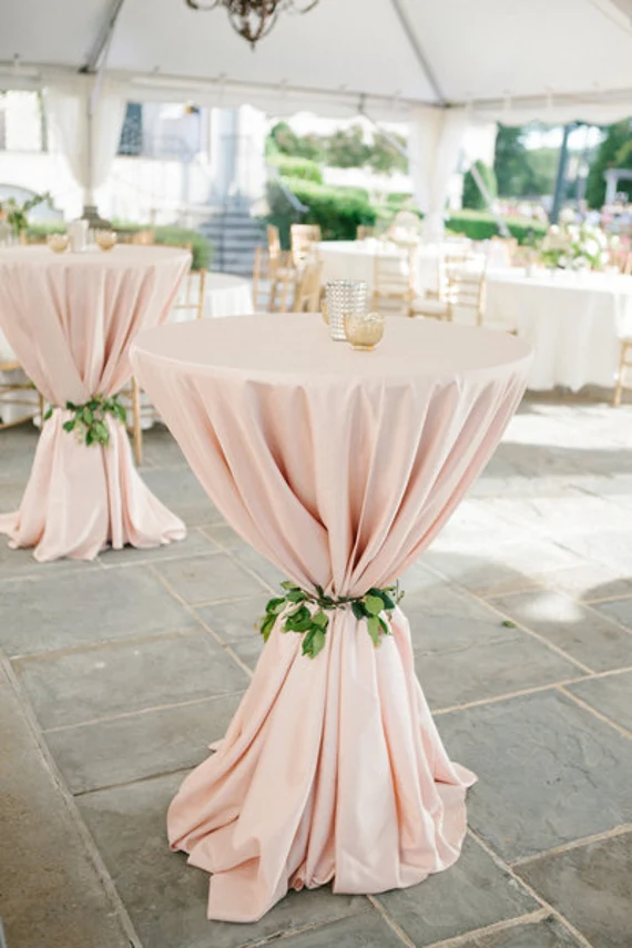 Cocktail Table Cloths Blush